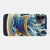 海洋コーヒースプラッシュ Case-Mate iPhoneケース (裏面(横))