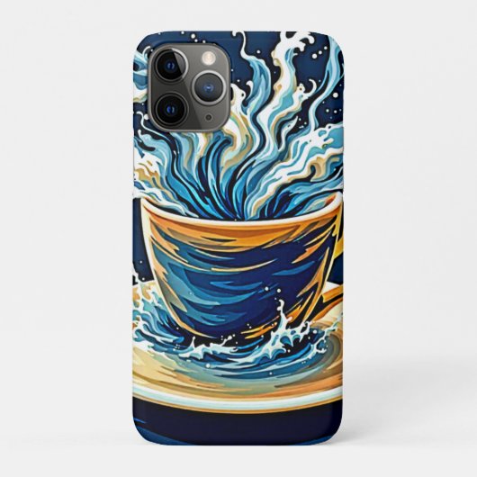 海洋コーヒースプラッシュ Case-Mate iPhoneケース (裏)