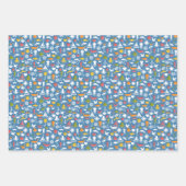 海洋シンボルパターン ラッピングペーパーシート (正面)