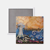 海洋シーン マグネット (正面/裏面)