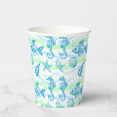 海洋スケッチパターン 紙コップ (右)