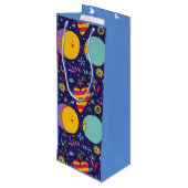 海洋テーマいかりフィッシュヒトヒトシーホース ワインギフトバッグ (裏面アングル)