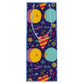 海洋テーマいかりフィッシュヒトヒトシーホース ワインギフトバッグ (裏面)