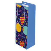 海洋テーマいかりフィッシュヒトヒトシーホース ワインギフトバッグ (正面アングル)