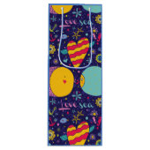 海洋テーマいかりフィッシュヒトヒトシーホース ワインギフトバッグ (正面)