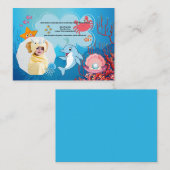 海洋テーマ誕生日カード ノートカード (正面/裏面)