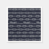 海洋ノットのパターン スタンダードカクテルナプキン (正面)