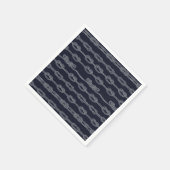 海洋ノットのパターン スタンダードカクテルナプキン (角)