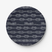 海洋ノットのパターン ペーパープレート (正面)