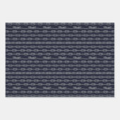 海洋ノットのパターン ラッピングペーパーシート (正面2)