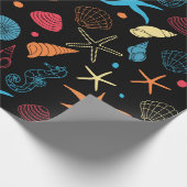 海洋パターン ラッピングペーパー (角)