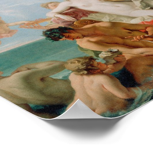 海洋ビーナスの勝利 | セバスティアーノリッチ ポスター (角)