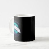 海洋プラスチックフリー、環境保護 コーヒーマグカップ (正面左)