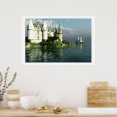 海洋プリント ポスター (キッチン)