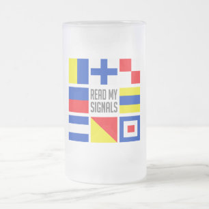 海洋マグ – 選択スタイルと色 フロストグラスビールジョッキ