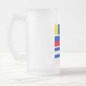 海洋マグ – 選択スタイルと色 フロストグラスビールジョッキ (左)