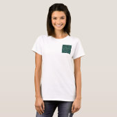 海洋モザイククラストテクスチャ抽象芸術パターン Tシャツ (正面フル)