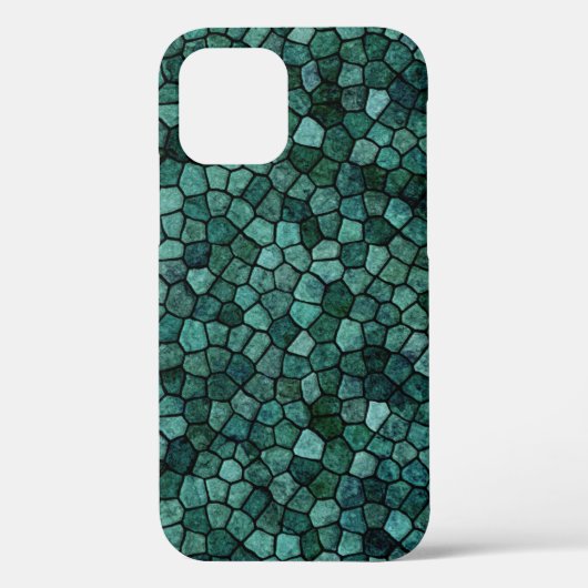 海洋モザイク地殻テクスチャ抽象パターン Case-Mate iPhoneケース (裏面)