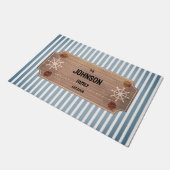 海洋モダンデザインストライプの形式 ドアマット (アングル)