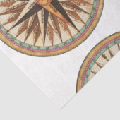 海洋ヴィンテージコンパスバラの分離 薄葉紙 (詳細)