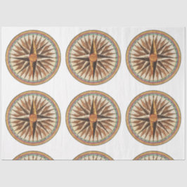 海洋ヴィンテージコンパスバラの分離 薄葉紙