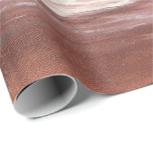 海洋上空の美しい紫色の夕日の油絵 ラッピングペーパー (ロールコーナー)