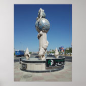 海洋住民への彫刻 ポスター (正面)