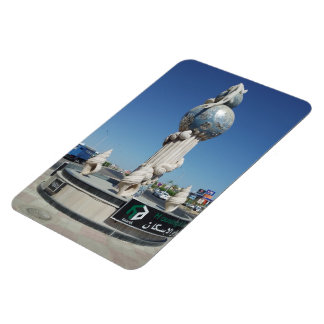 海洋住民への彫刻 マグネット