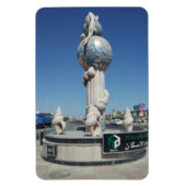 海洋住民への彫刻 マグネット (縦)