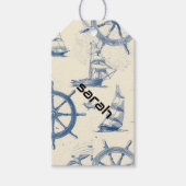 海洋元素付きギフトカード ギフトタグ (正面)