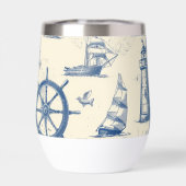 海洋元素入りセラミック製サーモマグカップ (背面)