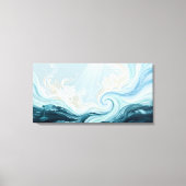 海洋再生とサンゴ礁の回復アート キャンバスプリント (正面)