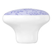 海洋動物と帆船1ラインスケッチパターン  セラミックノブ (側面)