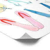 海洋動物アルファベットポスター - 13 x 19インチ ポスター (角)