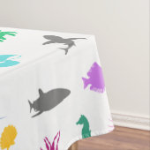 海洋動物パターン（の模様が）ある テーブルクロス (インサイチュ)