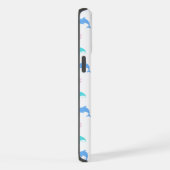 海洋動物パターン（の模様が）ある iPhoneケース (右側面)