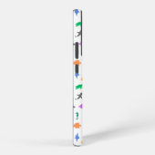海洋動物パターン（の模様が）ある SAMSUNG GALAXYケース (右側面)