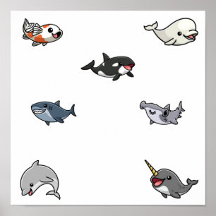 海洋動物収集 ポスター