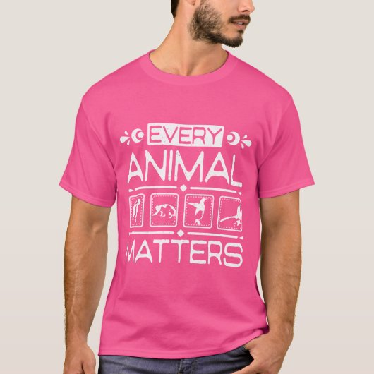 海洋動物野生生物救助 すべての動物のヴィンテージ Tシャツ (正面)