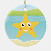 海洋動物、クジラおよびヒトデの子供のオーナメント セラミックオーナメント (裏面)