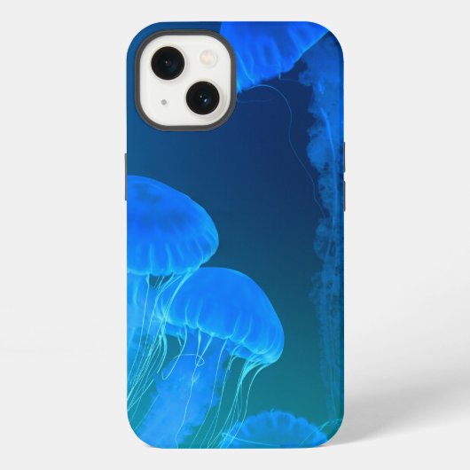海洋動物，クラゲ iPhoneケース (裏面)
