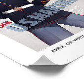 海洋募集の米国ポスター ポスター (角)