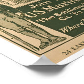 海洋募集クラシックポスター ポスター (角)