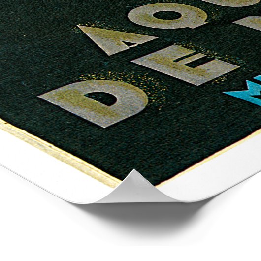 海洋博物館モナコヴィンテージ旅行 ポスター (角)