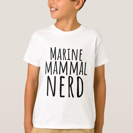 海洋哺乳類おたく Tシャツ (正面)