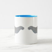 海洋哺乳類の水の色ウォルラス ツートーンマグカップ (中央)