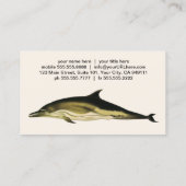 海洋哺乳類ドルフィンデルフィナスヴィンテージ 名刺 (裏面)