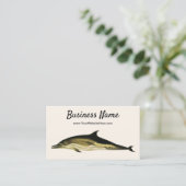 海洋哺乳類ドルフィンデルフィナスヴィンテージ 名刺 (スタンド正面)