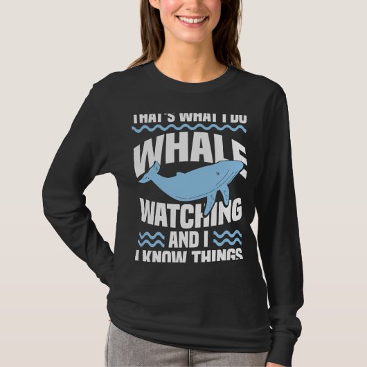 海洋哺乳類海クジラ&ホエールウォッチング Tシャツ (正面)