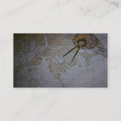 海洋図表およびコンパスのディバイダー 名刺 (裏面)